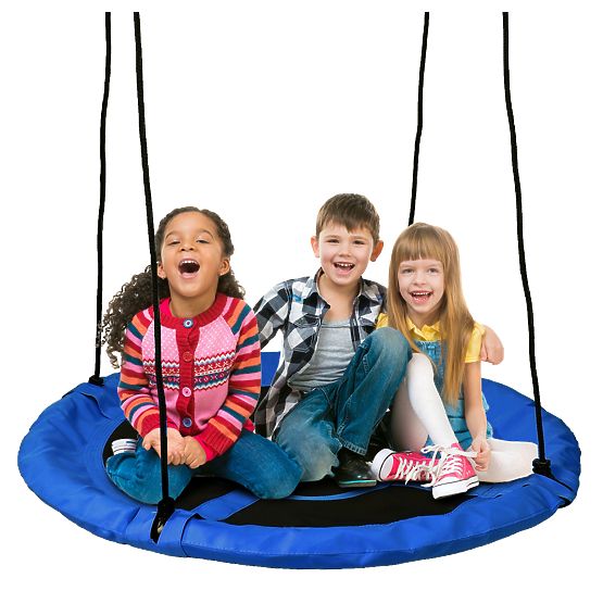 Garden Swing Stork Nest ROMEK Blue 100 cm