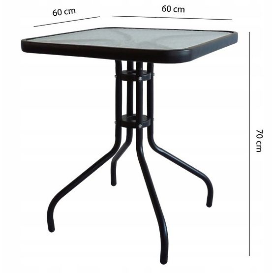 Garden Table 60cm for Garden Terrace Balcony ModernHome