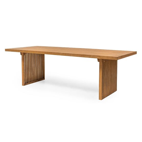 Garden Table Familis II 240 cm, Eucalyptus Wood FSC, Teak Look