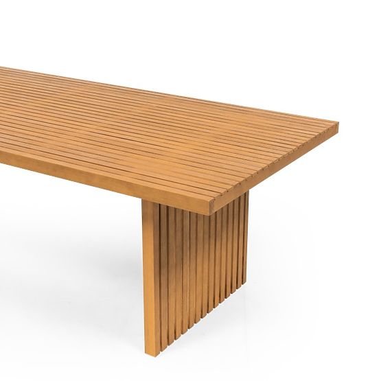 Garden Table Familis II 240 cm, Eucalyptus Wood FSC, Teak Look