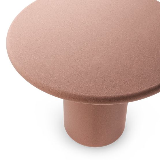 Garden Table Vibonis 100 cm, Round, Cement, Terracotta