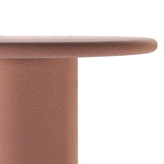 Garden Table Vibonis 100 cm, Round, Cement, Terracotta