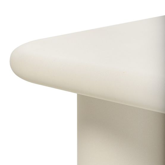 Garden Table Vibonis 70 cm, Square, Cement, Light Beige