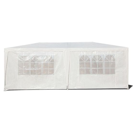 Garden Tent Pavilion 3x6 m 6 Walls White MultiGarden