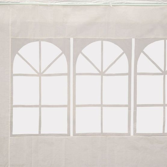 Garden Tent Pavilion 3x6 m 6 Walls White MultiGarden