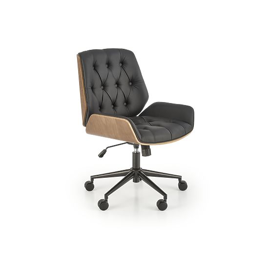 GAVIN Office Chair Walnut/Black (1p=1pc)