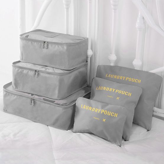 GAVIN Travel Organizer Set Grey