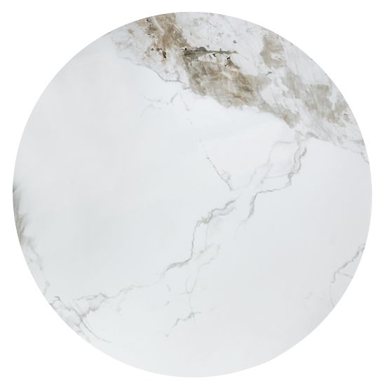 GENESIS Coffee Table White Marble / Walnut / Gold (2pcs=1set)