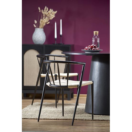 GINTER round table, black (2p=1pc)