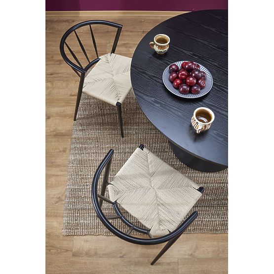 GINTER round table, black (2p=1pc)