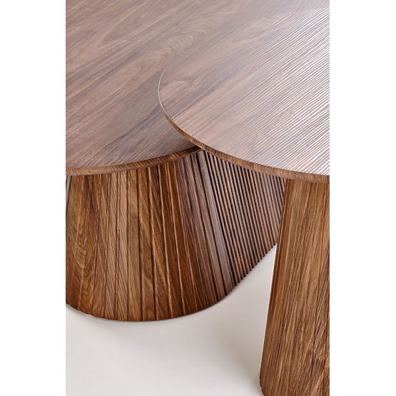 GISELA S walnut conference table (2p=1pc)