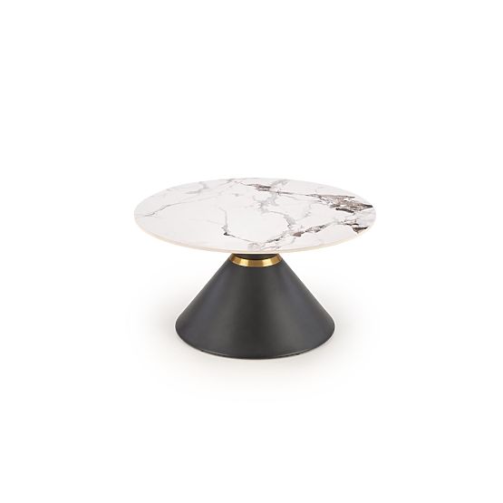 GORETTI Coffee Table White Marble / Black (2p=1pc)