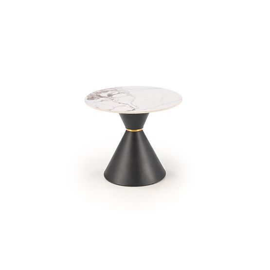 GORETTI_S conference table white marble / black (2p=1pc)