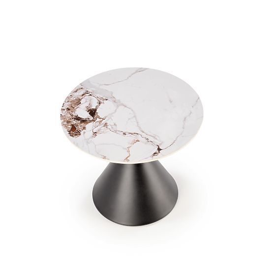 GORETTI_S conference table white marble / black (2p=1pc)