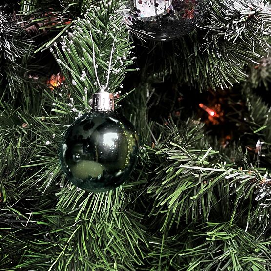 GREEN CHRISTMAS BALLS 34 PCS SYSD1688-027