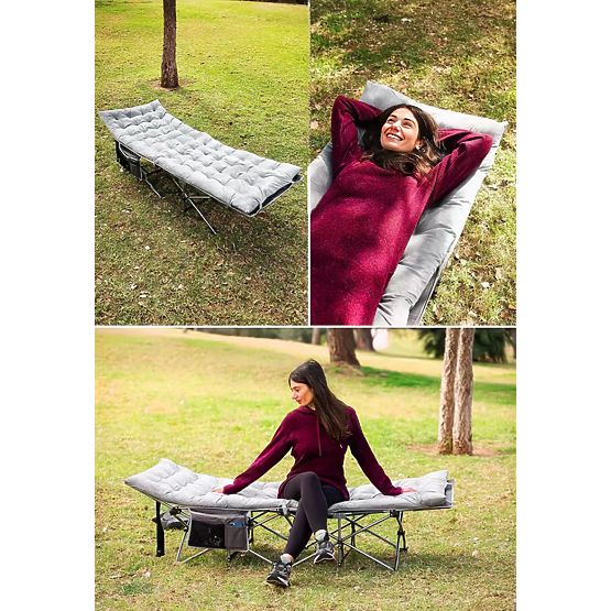 Grey Garden Lounger Cushion 145 x 52 cm ModernHome