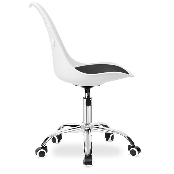 Grover Swivel Chair White-Black