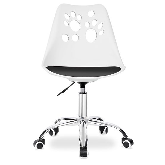Grover Swivel Chair White-Black