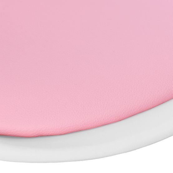 Grover Swivel Chair White-Pink