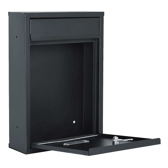 Gustav Anthracite Mailbox for Letters