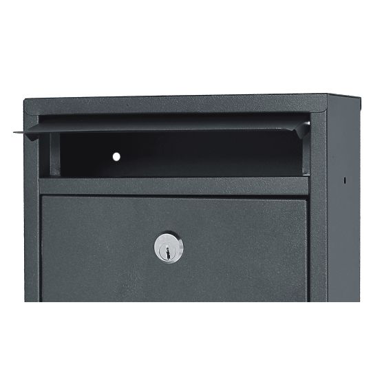 Gustav Anthracite Mailbox for Letters