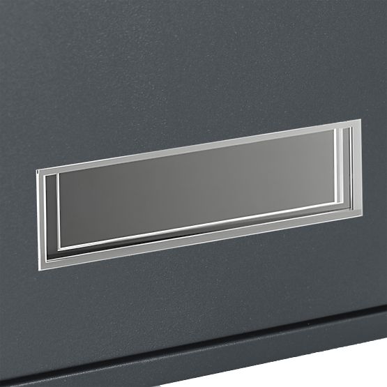 Gustav Anthracite Mailbox for Letters