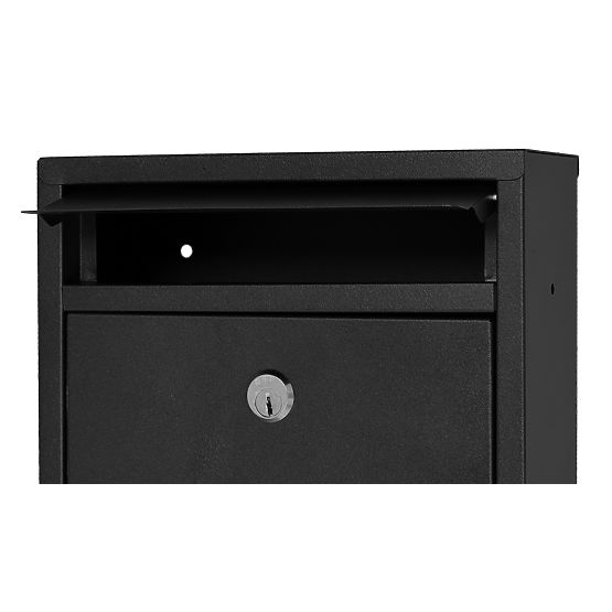 Gustav Black Letter Mailbox