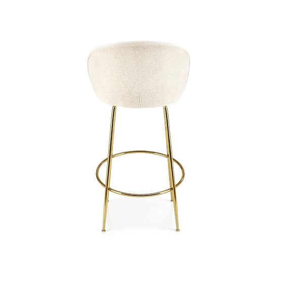 H116 Cream/Gold Bar Stool (1p=2pcs)