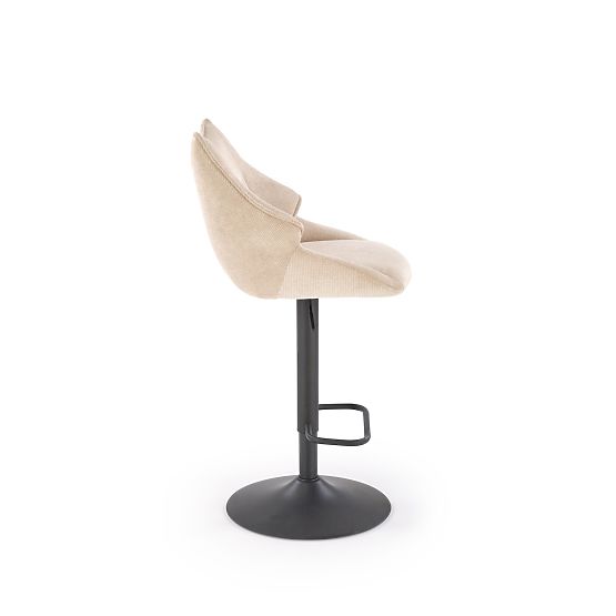 H122 Bar Stool Legs - Black, Seat - Beige (1p=2pcs)
