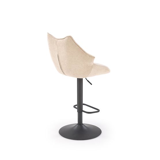 H122 Bar Stool Legs - Black, Seat - Beige (1p=2pcs)