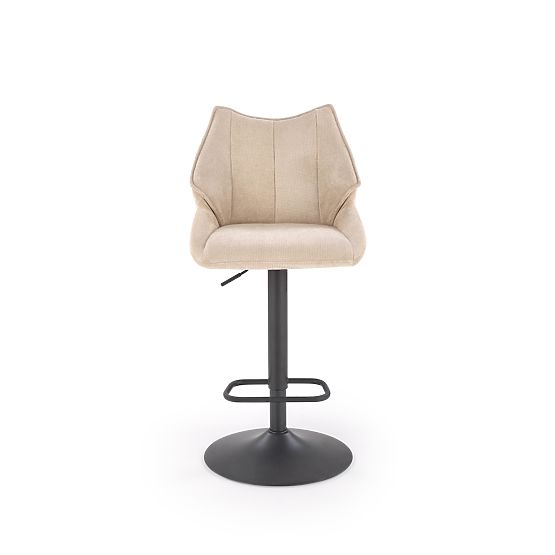 H122 Bar Stool Legs - Black, Seat - Beige (1p=2pcs)