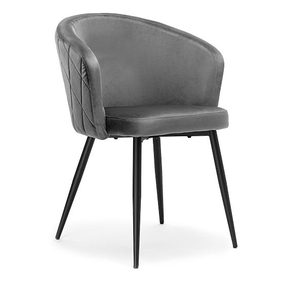 HAMPTON Velvet Graphite Chair