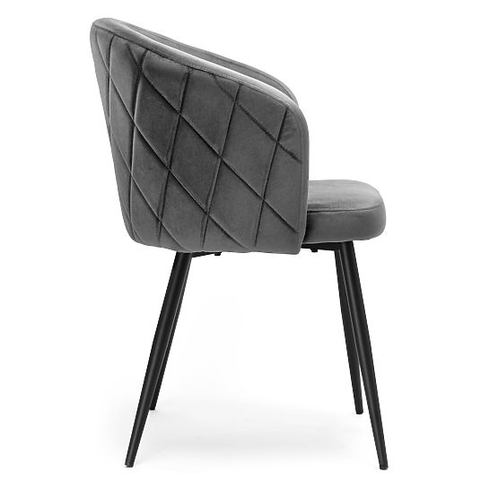 HAMPTON Velvet Graphite Chair