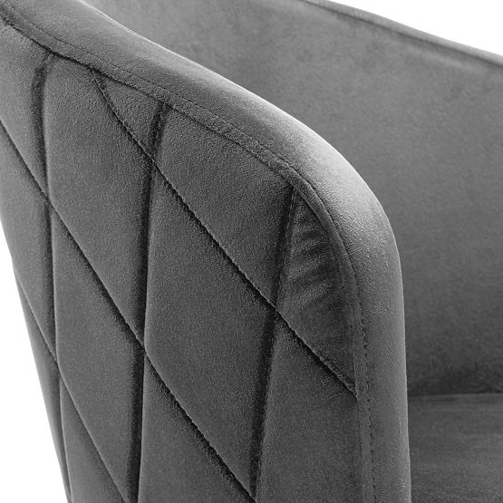 HAMPTON Velvet Graphite Chair