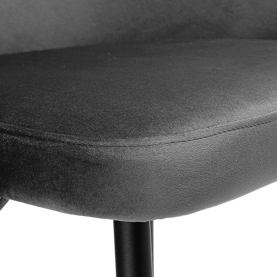 HAMPTON Velvet Graphite Chair