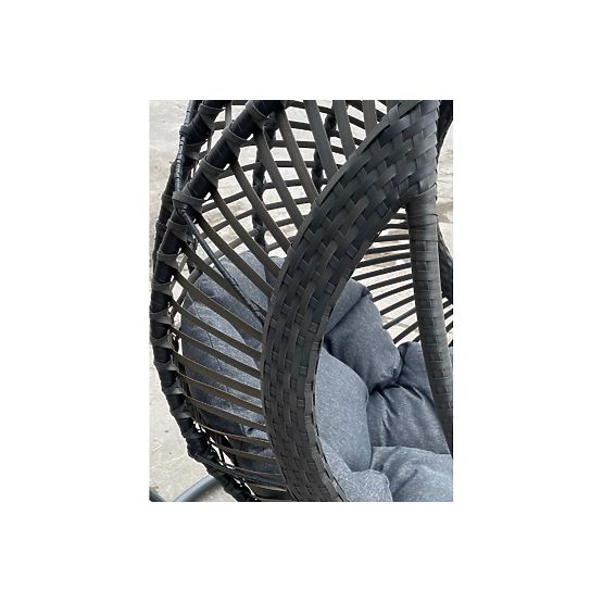 Hanging Chair BELLISSIMO (Chair + Frame) from Grey Technorattan, Free Cover