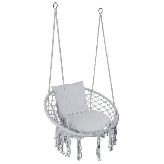 Hanging Chair Stork Nest TOGO Gray Cushions