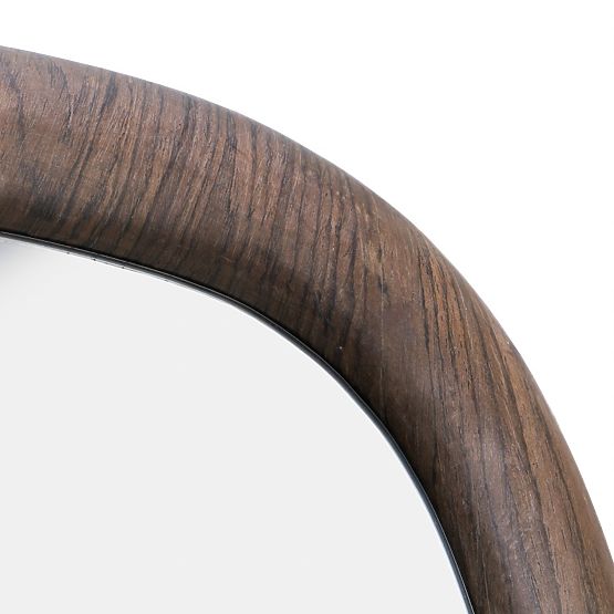 Hanging Mirror Aqila, Dark Walnut