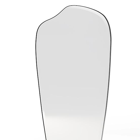 Hanging Mirror in Black Frame Frivatti, 60x140 cm, Irregular Shape