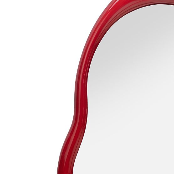 Hanging Mirror Maluma, Red, Glossy