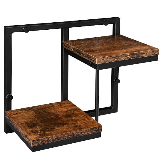 Hanging Planter Black Remus Rustic Antique Oak