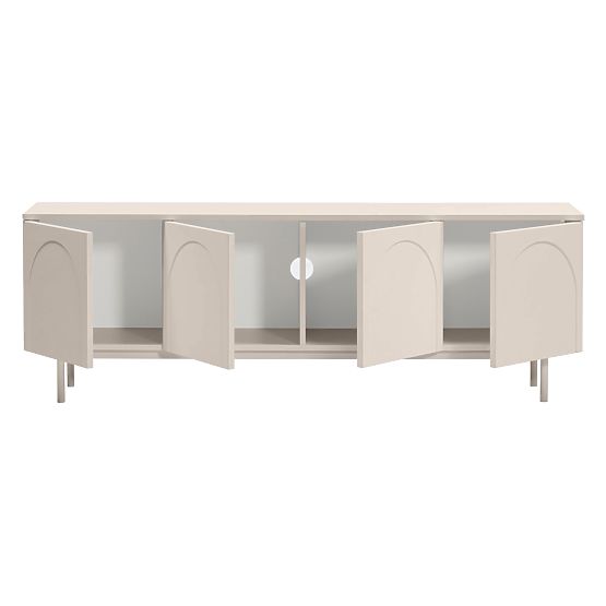Helene Four-Door TV Cabinet, Cashmere