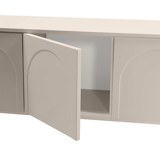Helene Four-Door TV Cabinet, Cashmere