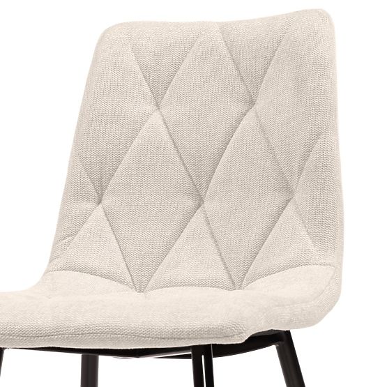 Hesta Chair, Beige/Black Legs