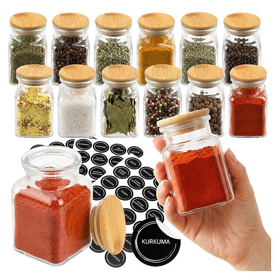 HIDALGO Spice Jars Set of 12