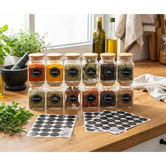 HIDALGO Spice Jars Set of 12