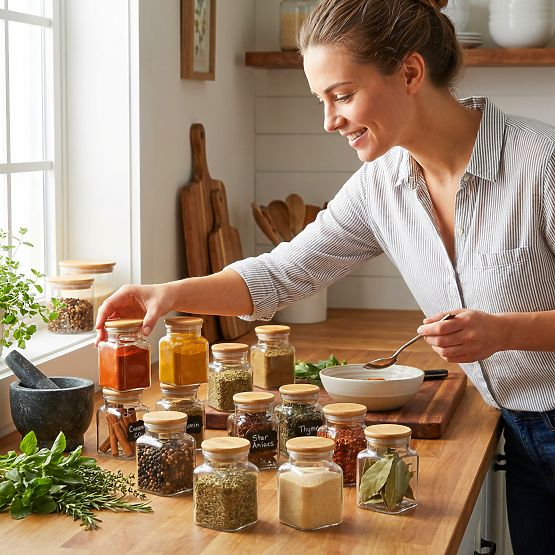 HIDALGO Spice Jars Set of 12