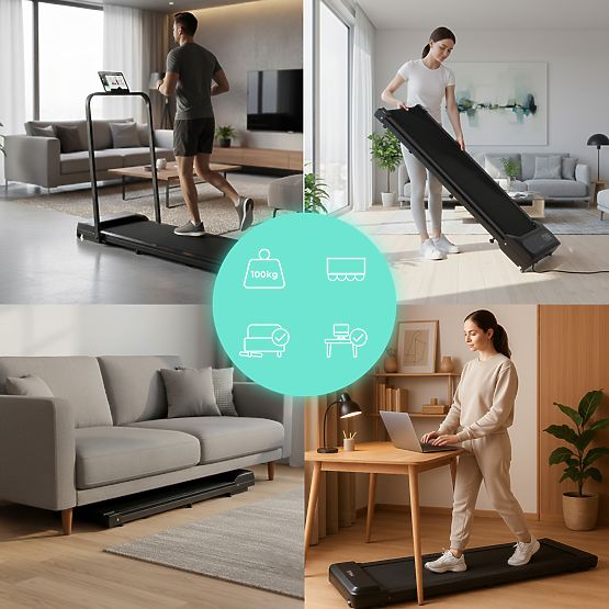 Home Treadmill with Electric Holder Walking Pad Training Under Desk 10 km/h ModernHome