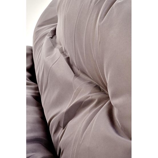 HUDSON, garden set (sofa, 2x armchair, table), gray / brown (1p=1set)