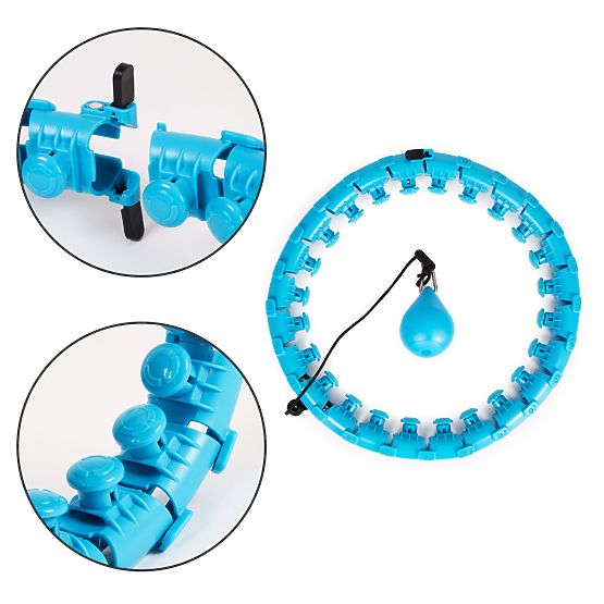 Hula Hoop with Massage Element and Additional Weight for Fitness Exercise